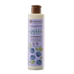 Shampooing antioxydant pour cheveux gris à la myrtille BIO et à l'arginine 200 ml