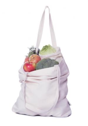 Sac à provisions en toile - en coton biologique non blanchi