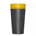 Circular Cup (340 ml) - noir/jaune moutarde - à partir de gobelets en papier jetables