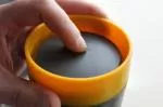 Circular Cup (340 ml) - crème/noire - à partir de gobelets en papier jetables
