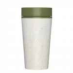 Circular Cup (340 ml) - crème/vert - à partir de gobelets en papier jetables