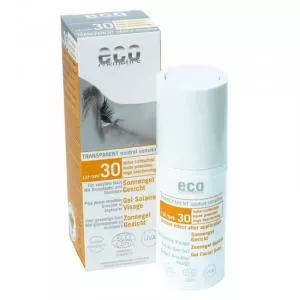 Eco Cosmetics Gel transparent de protection solaire pour le visage SPF 30 (30 ml)