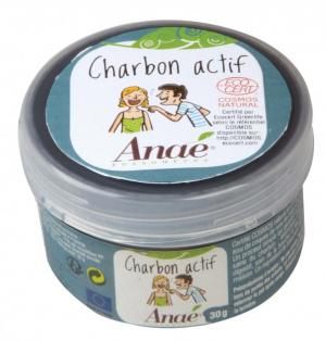 Anaé by Charbon actif en poudre (30 g) - nettoie les dents et la peau