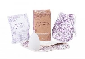 Coupe menstruelle - petite - emballage incluant une doublure et un nettoyant