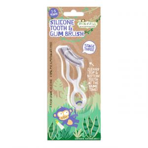 Brosse à dents en silicone pour enfants, pour les dents et les gencives (1 pièce) - pour les enfants de 2 à 5 ans