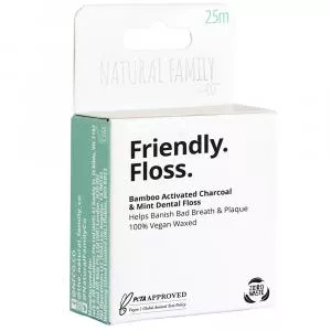 Jack n Jill NFco. Friendly Floss (25 m) - avec menthe et charbon actif