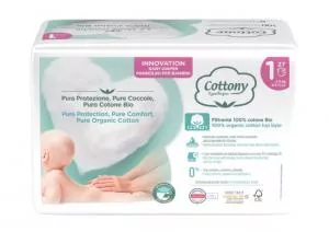 Cottony Couches jetables pour bébés en coton biologique 2-5 kg