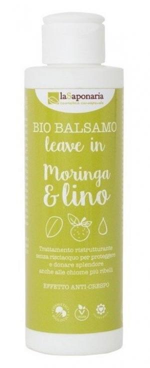 Après-shampooing sans rinçage à l'huile de moringa et de lin BIO (150 ml)