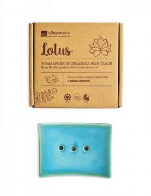 Porte-savon en céramique Lotus