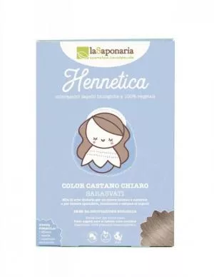 laSaponaria Teinture naturelle pour cheveux Sarasvati BIO (100 g) - brun clair