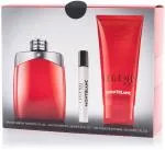 Montblanc Legend Red EDP 100 ml + EDP MINI 7,5 ml + SG pour le corps et les cheveux 100 ml M