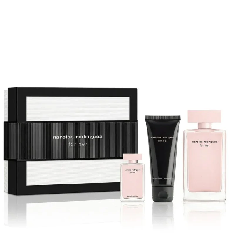 For Her 100 ml + EDP Mini 10 ml + Lait pour le corps eau de parfum pour femme 50 ml
