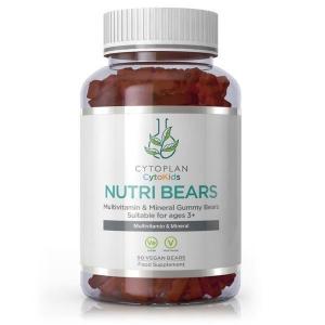 Nutri Bears - oursons gélifiés, multivitamines pour enfants, fraise 90pcs