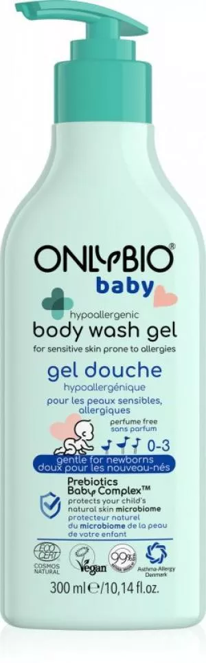 OnlyBio Nettoyant hypoallergénique pour bébé (300 ml) - convient aux personnes allergiques et atopiques