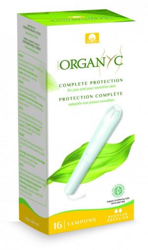 Tampons avec applicateur Regular (16 pcs) - 100% bio-coton, 2 gouttes