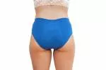 Pinke Welle Culotte menstruelle Bikini Bleu - Bleu moyen - htr. et des menstruations légères (L)