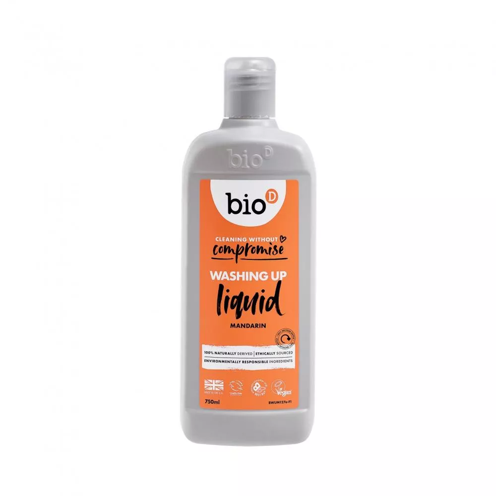 Bio-D Liquide vaisselle avec parfum de mandarine hypoallergénique (750 ml)