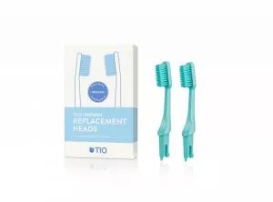 TIO Têtes de brosse à dents de rechange (ultra souples) (2 pcs) - vert turquoise