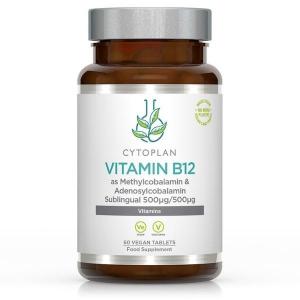 Vitamine B12, 1000 µg Bioactive sous la langue, 60 comprimés