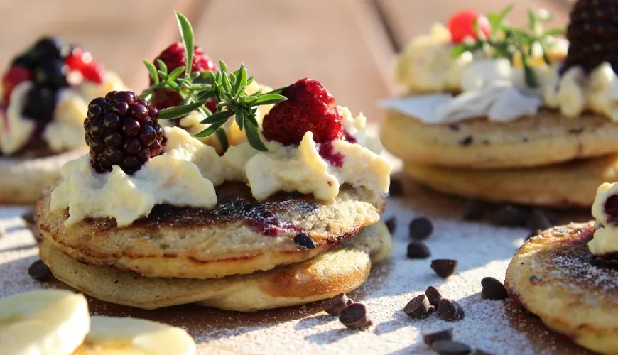 Crêpes sans gluten équilibrées et pleines d'énergie