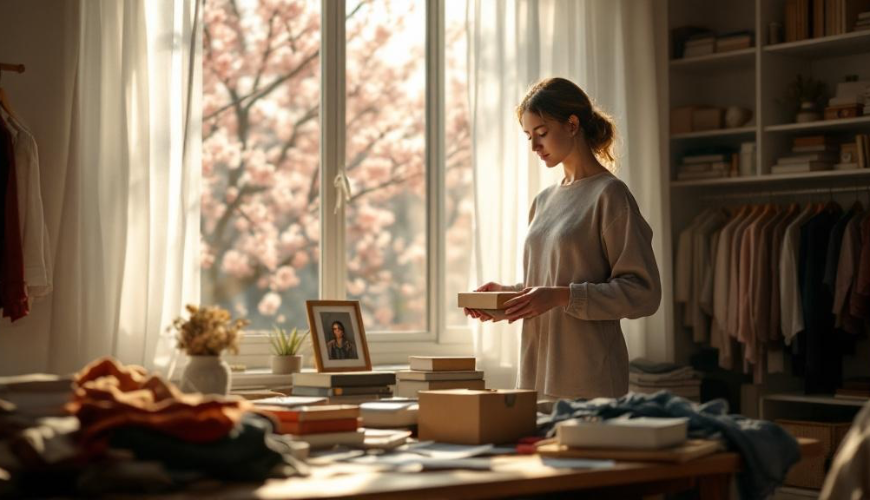 Le printemps comme un nouveau départ qui vous aide à laisser aller les vieilles choses et pensées