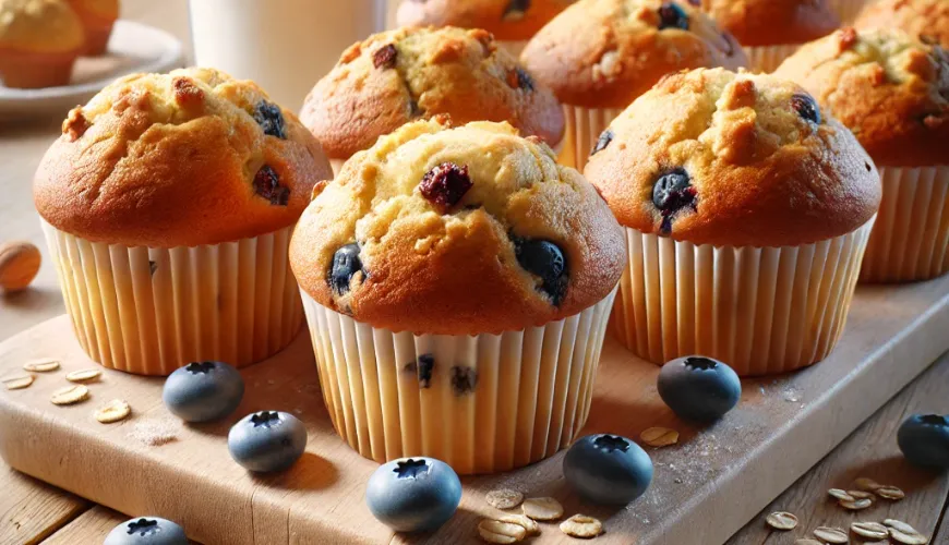 Les meilleurs muffins pour les enfants de la maternelle avec des fruits et du fromage blanc