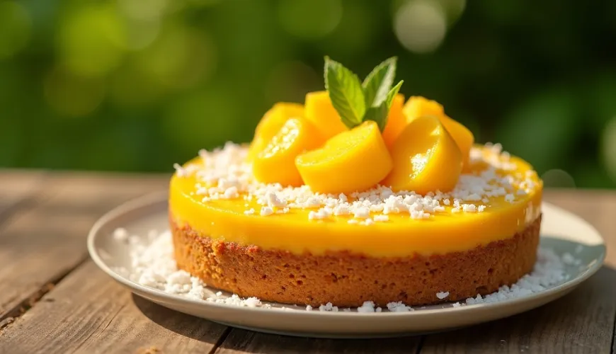 Le gâteau à la mangue sans cuisson est le dessert idéal pour les fêtes d'été.