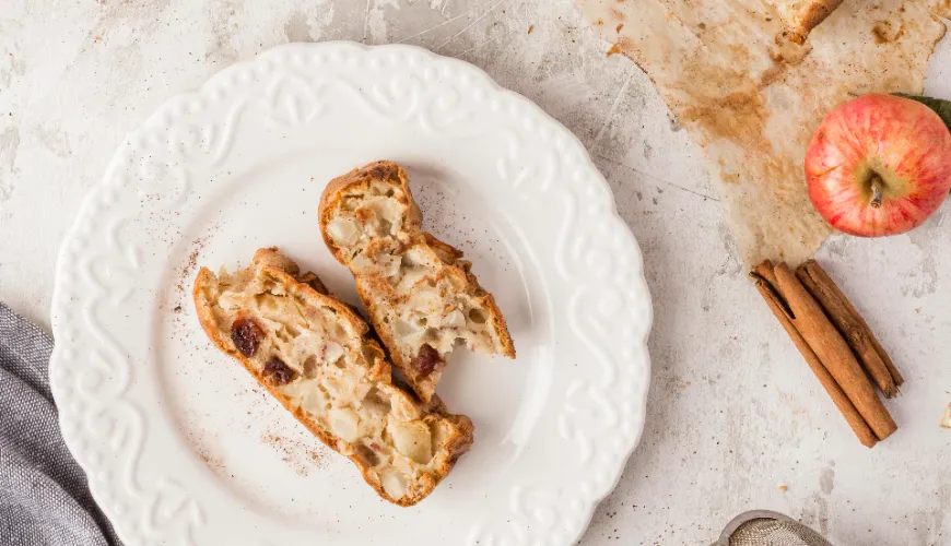 Recette traditionnelle de strudel sain à la pâte au fromage blanc